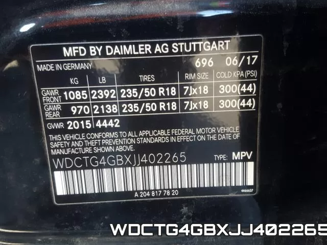 WDCTG4GBXJJ402265 фото 2