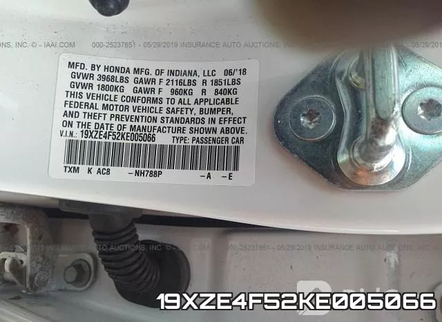 19XZE4F52KE005066 фото 10