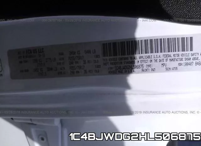 1C4BJWDG2HL506875 фото 10
