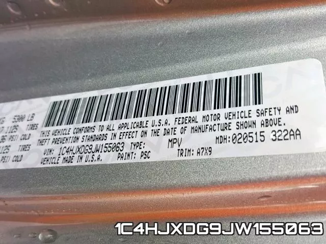 1C4HJXDG9JW155063 фото 2