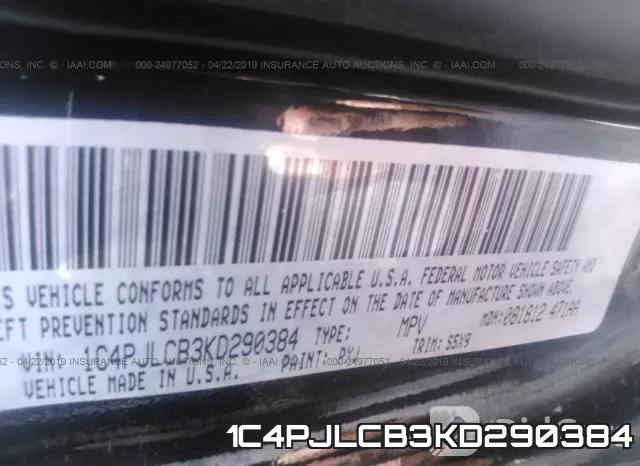 1C4PJLCB3KD290384 фото 9