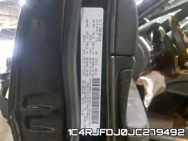 1C4RJFDJ0JC279492 фото 2