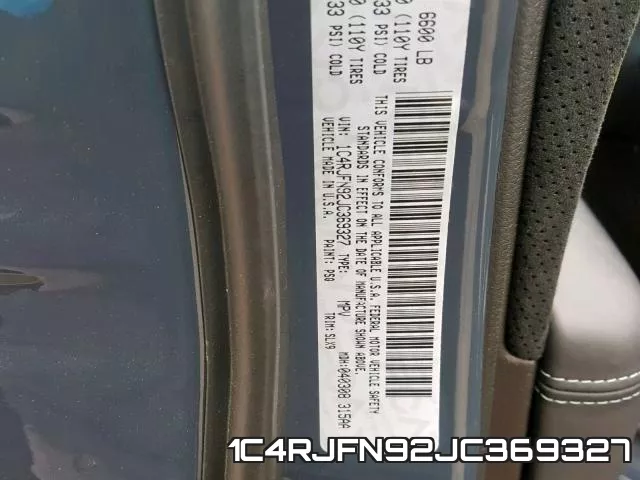 1C4RJFN92JC369327 фото 2