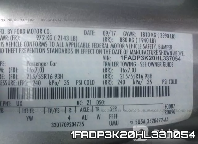 1FADP3K20HL337054 фото 10