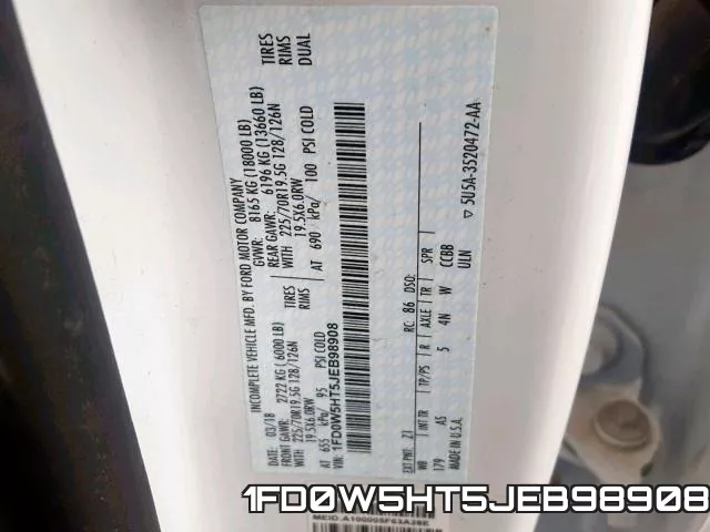 1FD0W5HT5JEB98908 фото 2