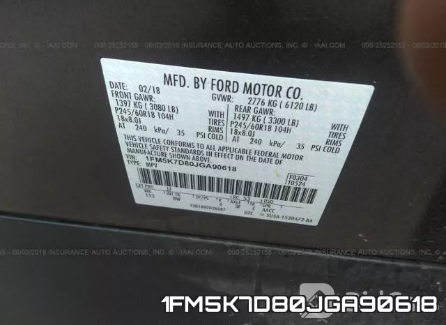 1FM5K7D80JGA90618 фото 10