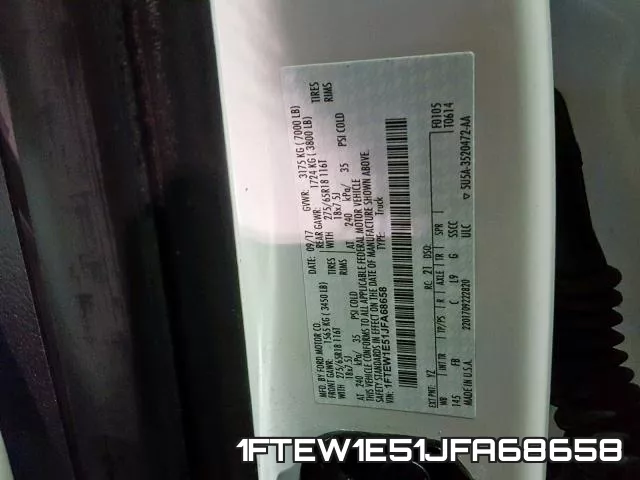 1FTEW1E51JFA68658 фото 2