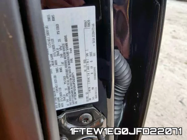 1FTEW1EG0JFD22071 фото 2