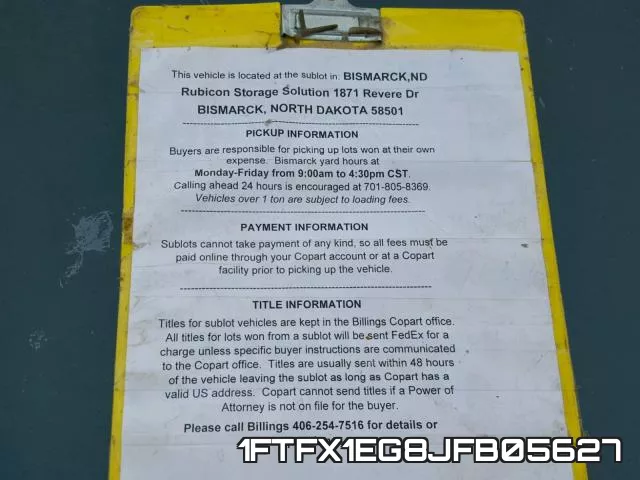 1FTFX1EG8JFB05627 фото 10