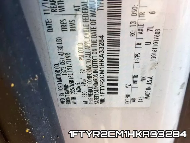 1FTYR2CM1HKA33284 фото 2