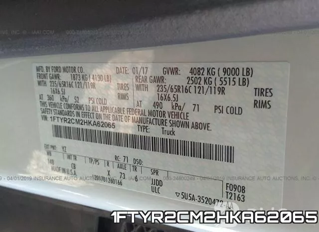 1FTYR2CM2HKA62065 фото 10
