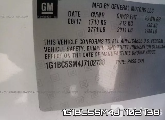 1G1BC5SM4J7102738 фото 10