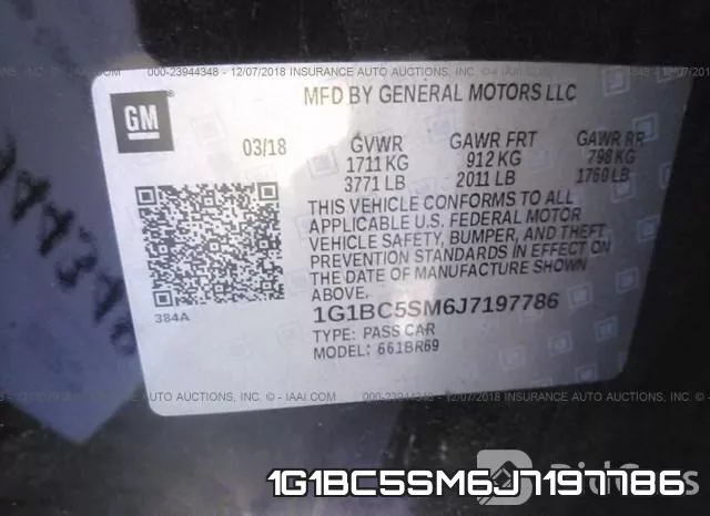1G1BC5SM6J7197786 фото 10