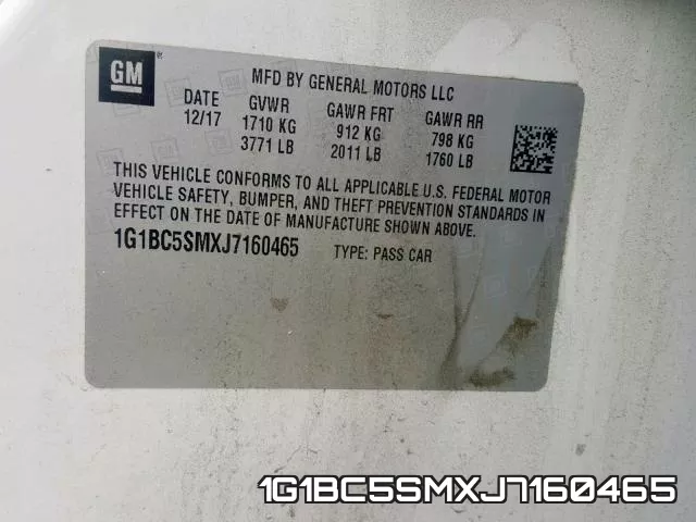1G1BC5SMXJ7160465 фото 2
