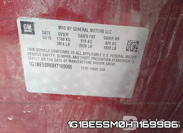 1G1BE5SM0H7169986 фото 10
