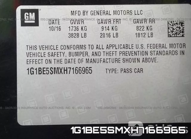 1G1BE5SMXH7166965 фото 10
