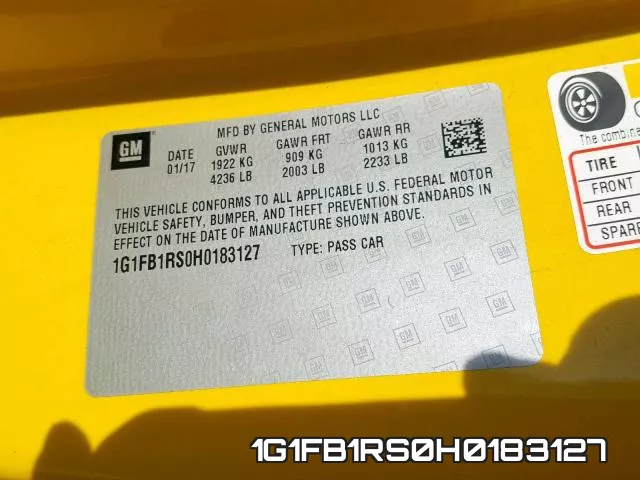 1G1FB1RS0H0183127 фото 2