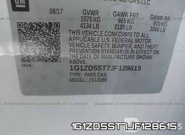 1G1ZD5ST7JF128615 фото 10