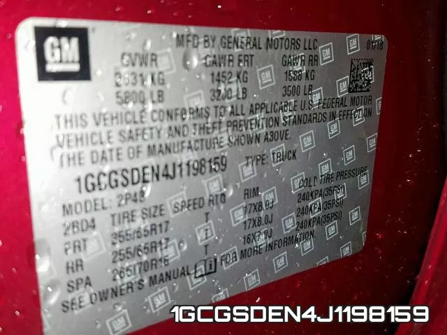 1GCGSDEN4J1198159 фото 2