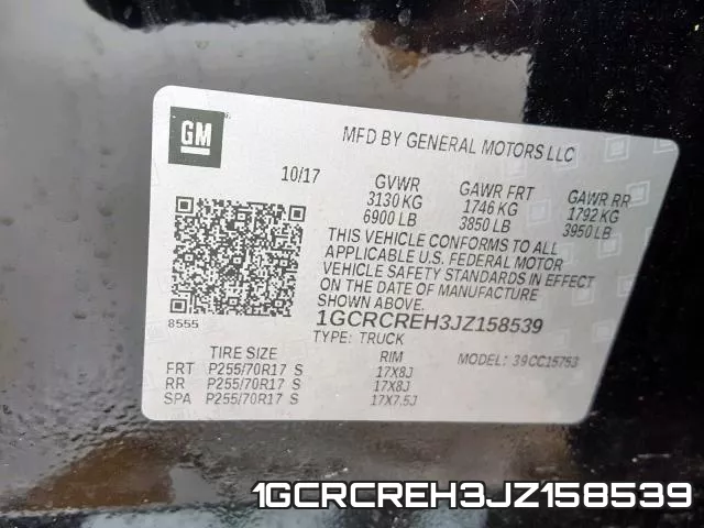1GCRCREH3JZ158539 фото 2