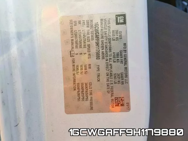 1GCWGAFF9H1179880 фото 2