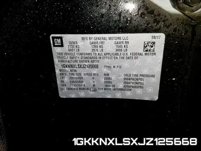 1GKKNXLSXJZ125668 фото 2