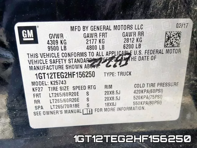 1GT12TEG2HF156250 фото 2