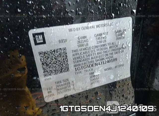 1GTG5DEN4J1240109 фото 10