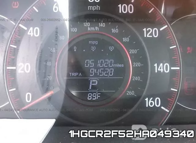 1HGCR2F52HA049340 фото 8