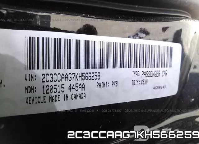 2C3CCAAG7KH566259 фото 10