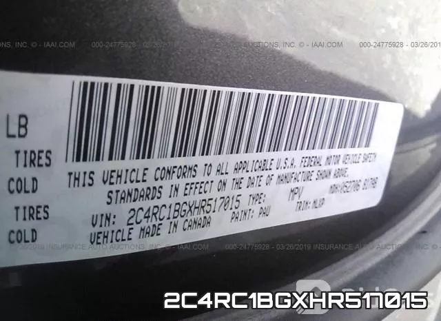 2C4RC1BGXHR517015 фото 10