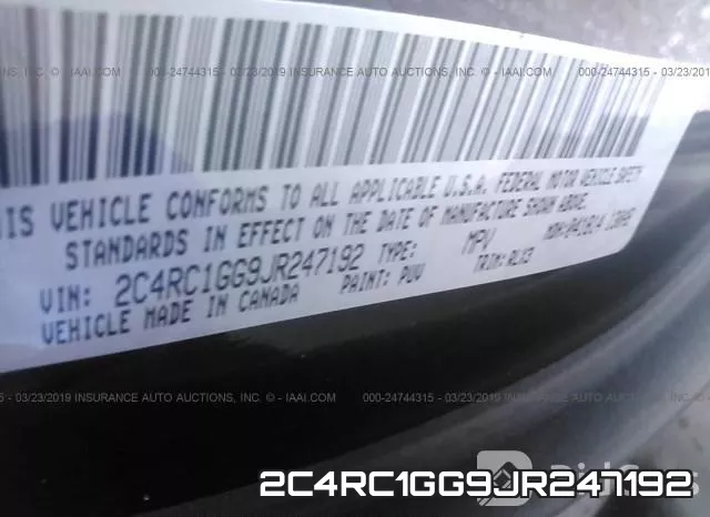 2C4RC1GG9JR247192 фото 10