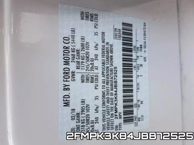2FMPK3K84JBB72525 фото 2