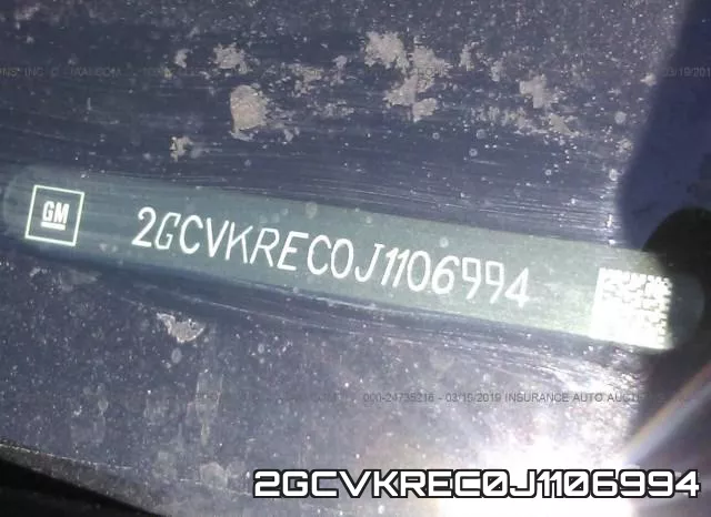 2GCVKREC0J1106994 фото 10