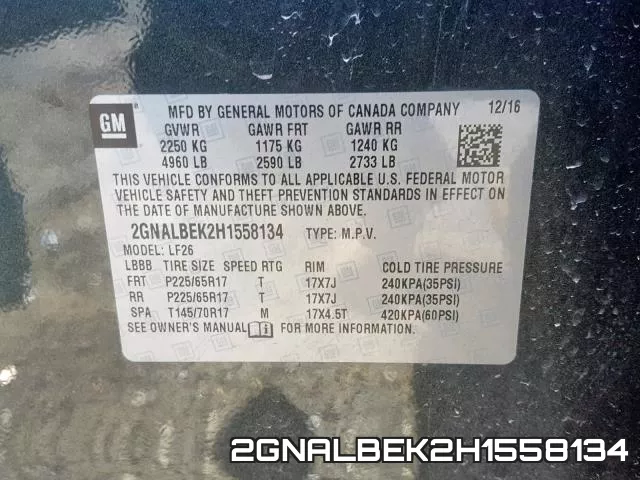 2GNALBEK2H1558134 фото 2