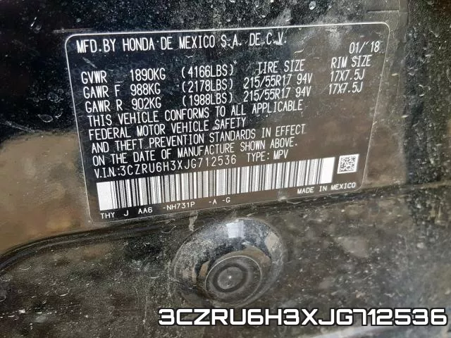 3CZRU6H3XJG712536 фото 2