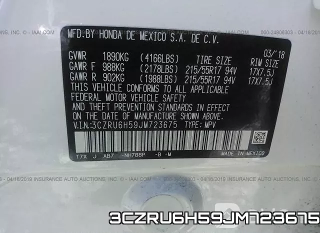 3CZRU6H59JM723675 фото 10