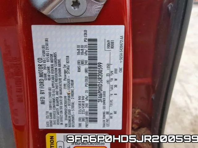 3FA6P0HD5JR200599 фото 2