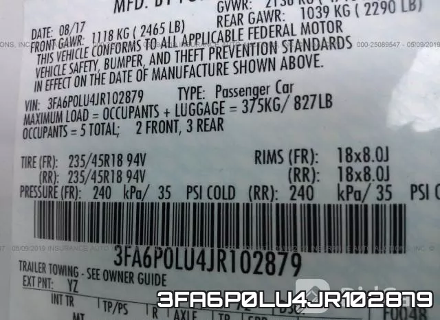 3FA6P0LU4JR102879 фото 10