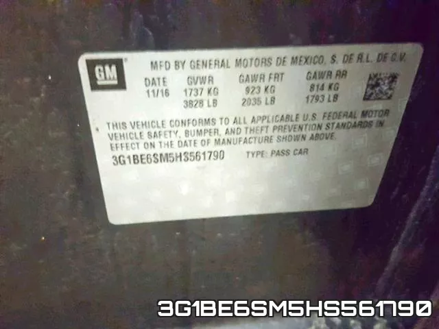 3G1BE6SM5HS561790 фото 2