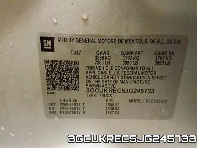 3GCUKREC5JG245733 фото 2
