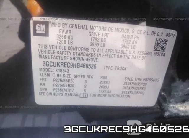 3GCUKREC9HG460526 фото 10