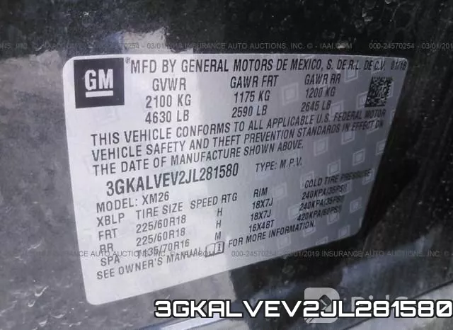 3GKALVEV2JL281580 фото 10