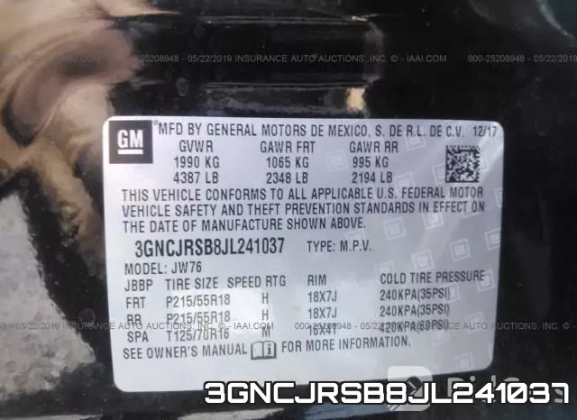 3GNCJRSB8JL241037 фото 10