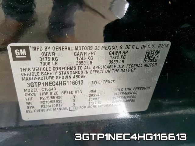 3GTP1NEC4HG116613 фото 2
