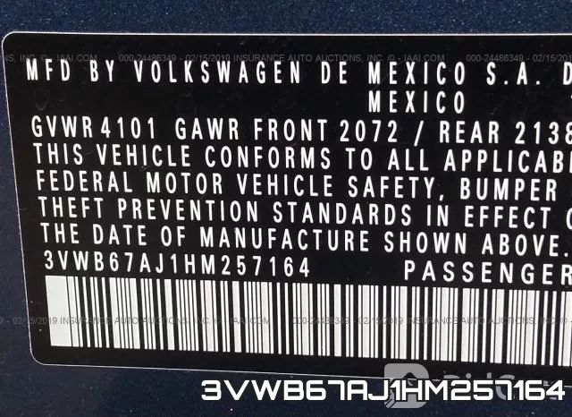 3VWB67AJ1HM257164 фото 10