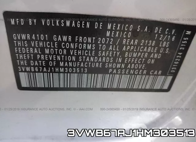 3VWB67AJ1HM303513 фото 10