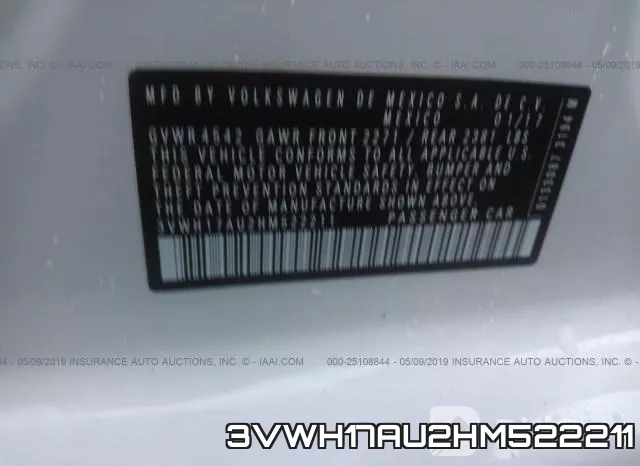 3VWH17AU2HM522211 фото 10