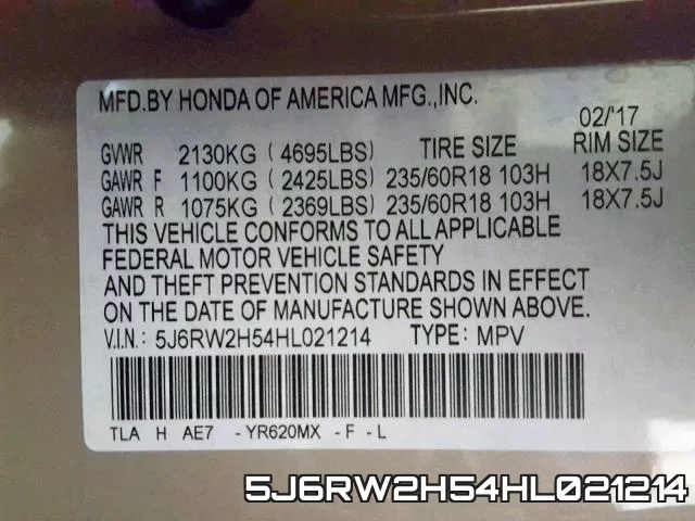 5J6RW2H54HL021214 фото 2