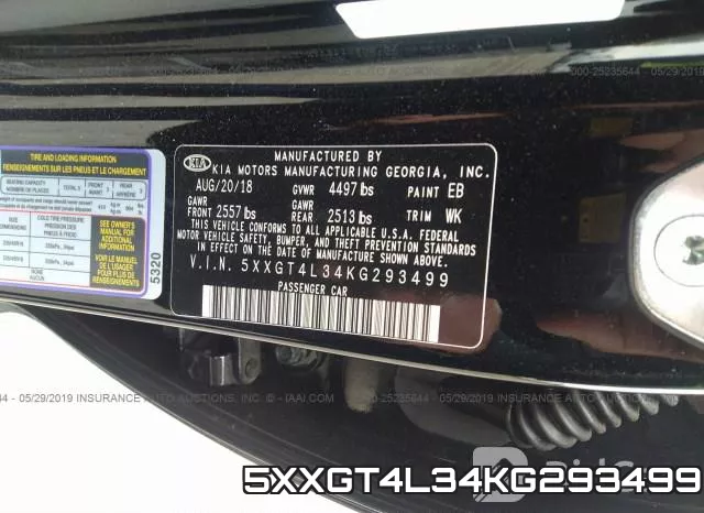 5XXGT4L34KG293499 фото 10